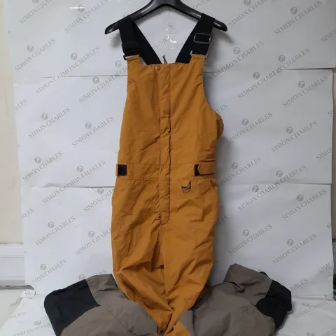 AMAZON ESSENTIALS PADDED DUNGAREES IN LIGHT BROWN SIZE L