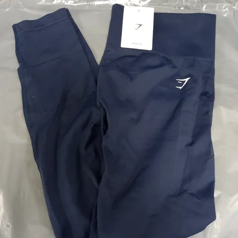 GYMSHARK EVERYDAY SEAMLESS LEGGINGS IN NAVY - LARGE