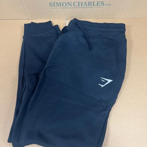 GYMSHARK SLIM JOGGERS IN BLACK SIZE LARGE 