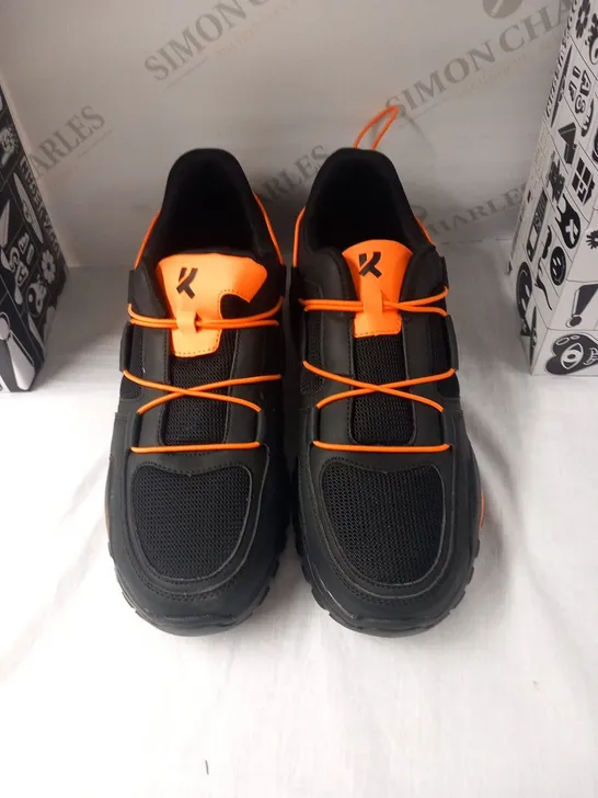 BRAND NEW BOXED PAIR OF KOI UNION ORANGE MEN'S VECTOR TRAINERS SIZE 9