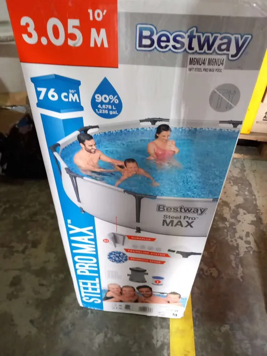 BOXED BESTWAY 10FT STEEL PRO MAX POOL