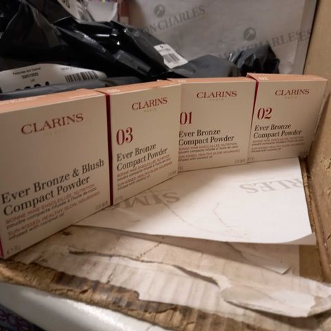 LOT OF 4 CLARINS POWDER MAKEUP PRODUCTS