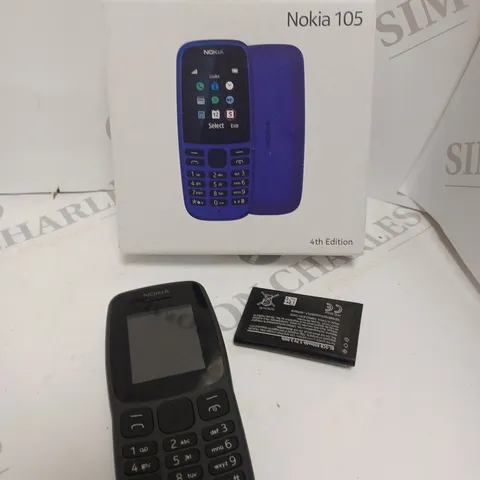 BOXED NOKIA 105 MOBILE PHONE - 4TH EDITION 