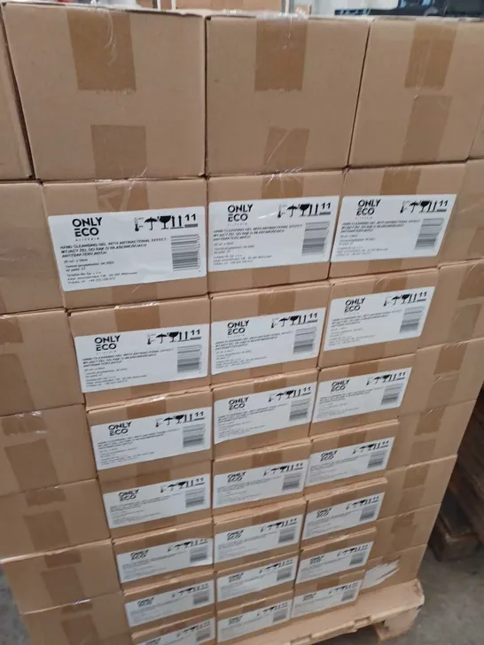 PALLET OF 240 BOXES OF 20 ONLY ECO HAND CLEANSING GEL 70% ALCOHOL - COLLECTION ONLY 