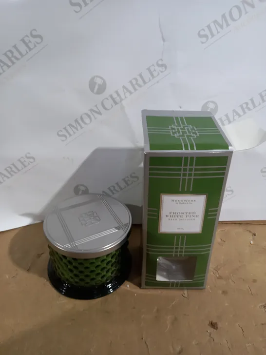 HOMEWORX BY HARRY SLATKIN & CO. 3 WICK CANDLE & REED DIFFUSER SET