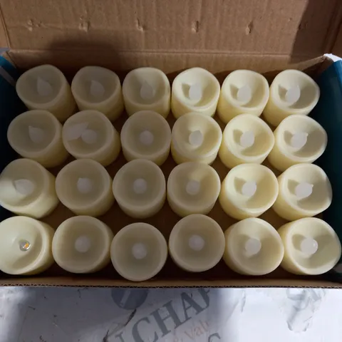 BOXED FLAMELESS 24-PEICE LED TEA LIGHT SET