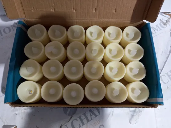 BOXED FLAMELESS 24-PEICE LED TEA LIGHT SET