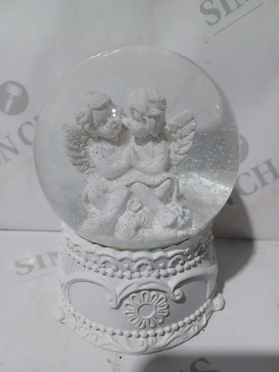 BOXED KIMBIE GUARDIAN ANGEL SNOW GLOBE