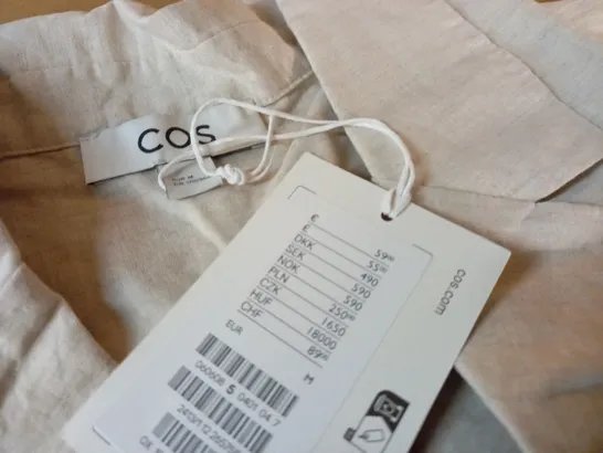 COS LINEN SHIRT IN NATURAL - EUR M