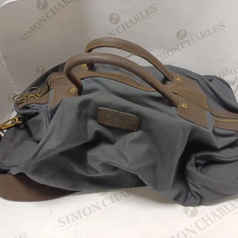 BARBOUR TRAVEL BAG BLACK/BROWN