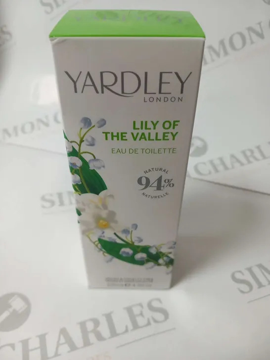 BOXED YARDLEY LILY OF THE VALLEY EAU DE TOILETTE 125ML