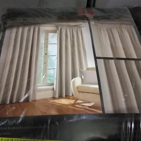 LANDAFF PENCIL PLEAT BLACKOUT THERMAL CURTAINS 