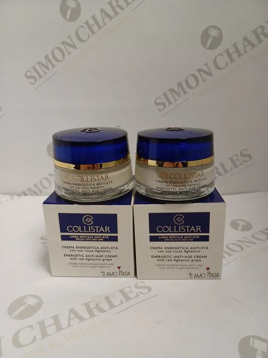 BOX OF 2 COLLISTAR ENERGETIC ANTI-AGE CREAM 