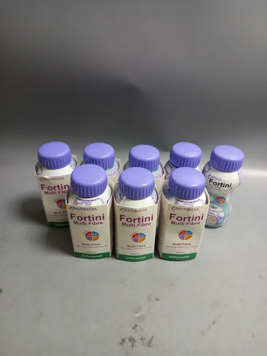 LOT OF 8 FORTINI FOOD SUPPLEMENT DRINKS 200ML UNFLAVOURED