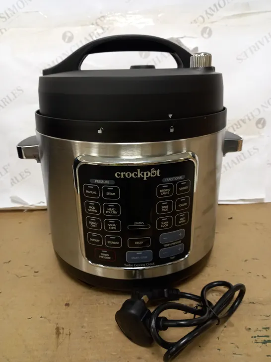 CROCKPOT TURBO EXPRESS PRESSURE MULTICOOKER FUNCTIONS