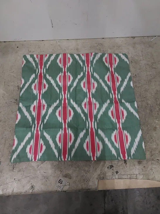 BAGGED HARKLESS IKAT SQUARE SCATTER CUSHION