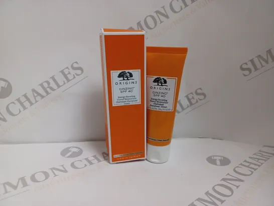 BOXED ORIGINS GINZIG ENERGY BOOSTING TINTED MOISTURISER SPF40 - 50ML 