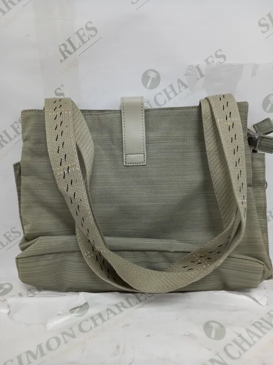 KIPLING BRUSHED GREEN HAND BAG