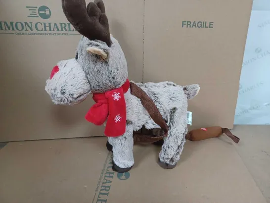 ANIMATED WALKING AND SINGING REINDEER RRP £22