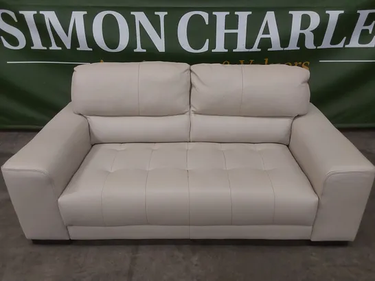 QUALITY DESIGNER ITALIAN MADE ARENA 3 SEATER LEATHER UPHOLSTERED SOFA 