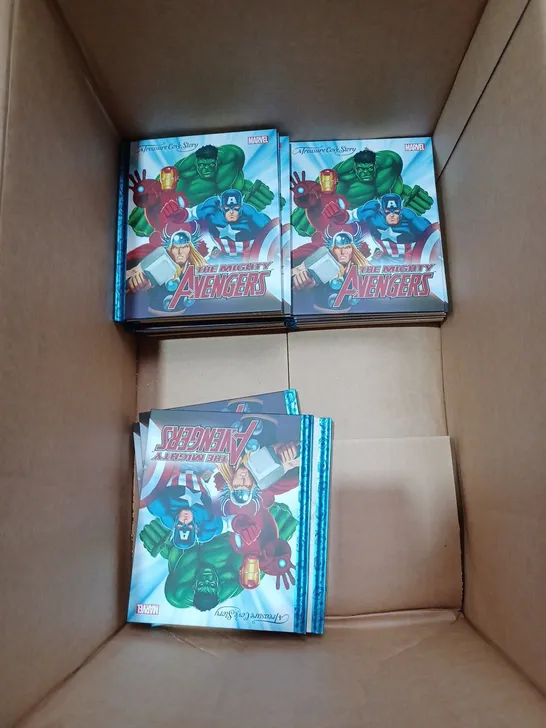 BOX TO CONTAIN APPROX. 20 X MARVEL A TREASURE COVE STORY, "THE MIGHTY AVENGERS" CHILDRENS BEDTIME STORY BOOKS