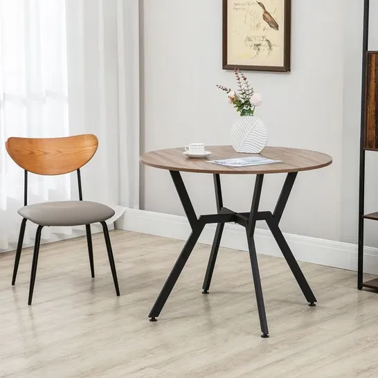 BOXED LAMBERTO ROUND 90cm L X 90cm W DINING TABLE (1 BOX)