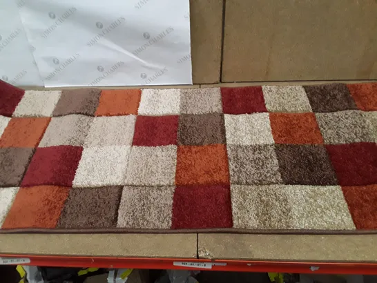 MELSTONE ORANGE/BROWN/GRAY RUG 60×230CM