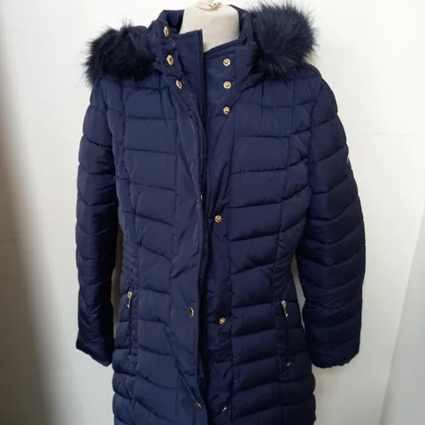 CENTIGRADE HOODED JACKET IN NAVY BLUE SIZE M