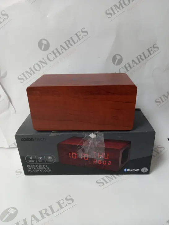 BOXED BLUETOOTH QI CHARGING ALARM CLOCK