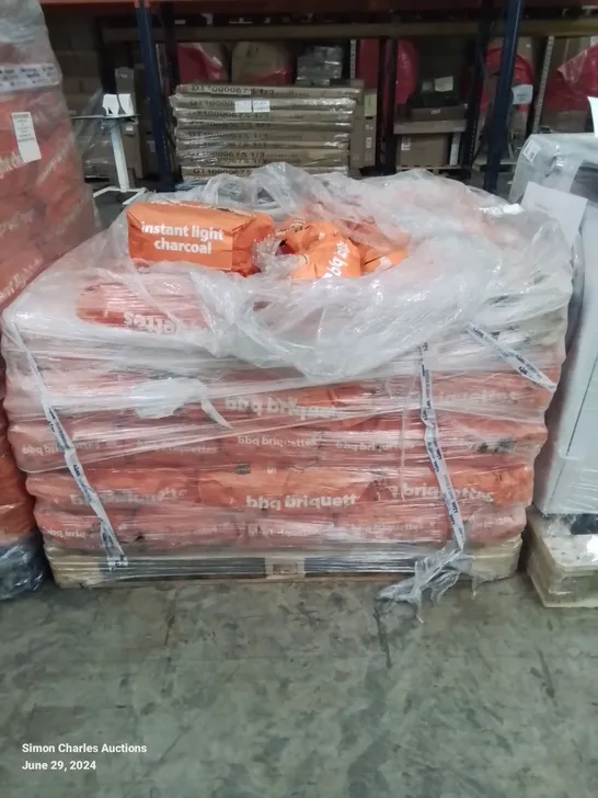 PALLET TO CONTAIN APPROXIMATELY 44 BAGS OF 4 PACK INSTANT LIGHT CHARCOAL BARBECUE BAGS 