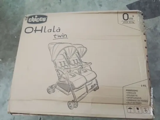 BOXED CHICCO OHLALA TWIN STROLLER