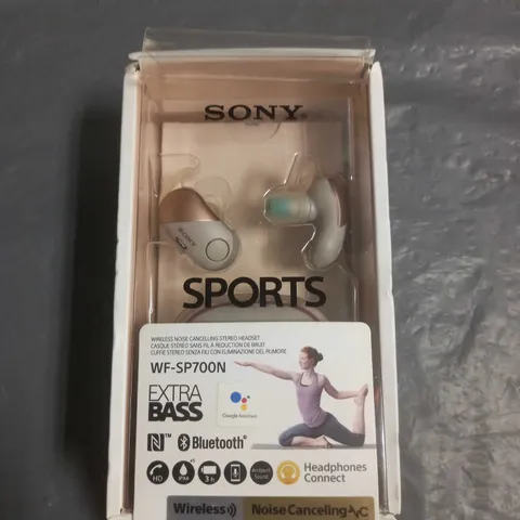 SONY SPORTS WIRELESS BLUETOOTH HEADPHONES WF-SP700N