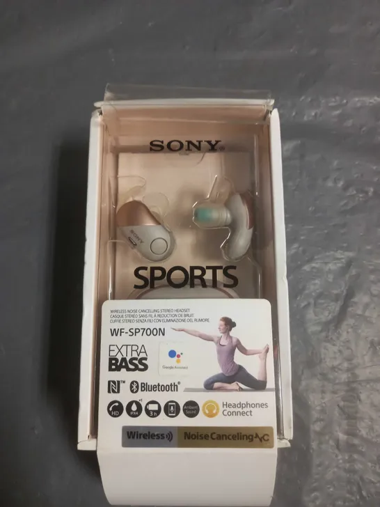 SONY SPORTS WIRELESS BLUETOOTH HEADPHONES WF-SP700N