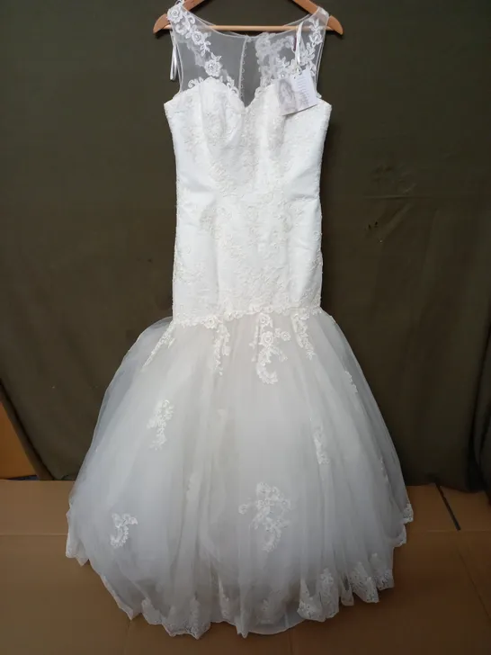 SACHA JAMES EMBELLISHED WEDDING DRESS - 12