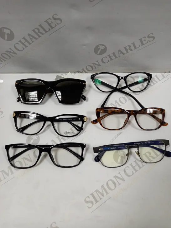 LOT OF APPROXIMATELY 15 PAIRS OF VARIOUS READING GLASSES & SUNGLASSES