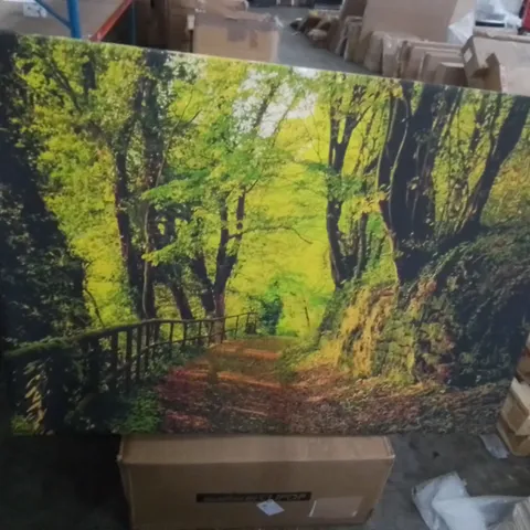 FOREST WALKING PATH - WRAPPED CANVAS 