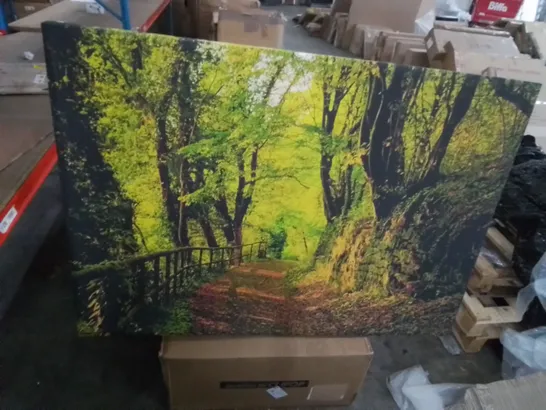 FOREST WALKING PATH - WRAPPED CANVAS 