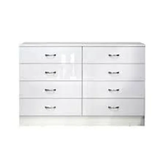 BOXED BRENDLE CHILTON 8 DRAWER BOX WHITE GLOSS (BOX 2 OF 2 ONLY)