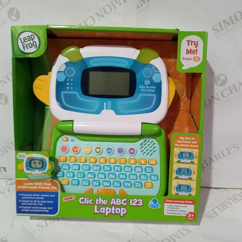 LEAP FROG CLIC THE ABC 123 LAPTOP