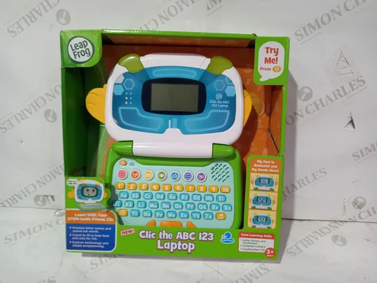 LEAP FROG CLIC THE ABC 123 LAPTOP