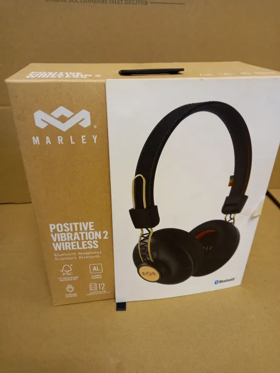 BOXED MARLEY POSITIVE VIBRATION 2 WIRELESS HEADPHONES EM-JH133-RA