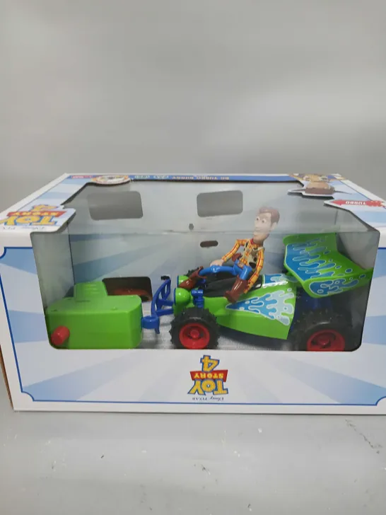 DISNEY PIXAR TOY STORY 4 RC TURBO BUGGY WOODY RRP £35