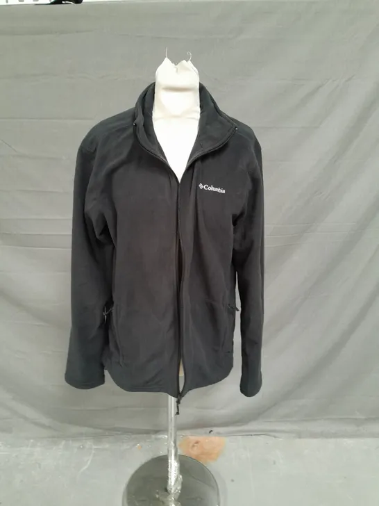 COLUMBIA FLEECE BLACK SIZE MEDIUM