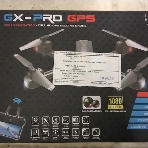 GX-PRO ULTRA DRONE + CASE HD CAMERA