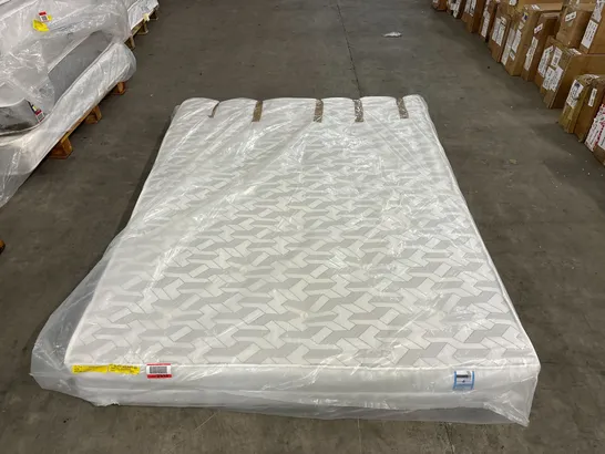 QUALITY BAGGED ELMHURST LUXURY LAMBSWOOL NATURAL OPEN COIL 150CM KING SIZE MATTRESS 