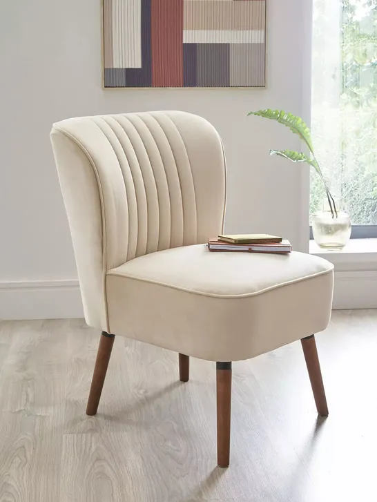 POPPY ACCENT CHAIR IN NATURAL - COLLECTION ONLY