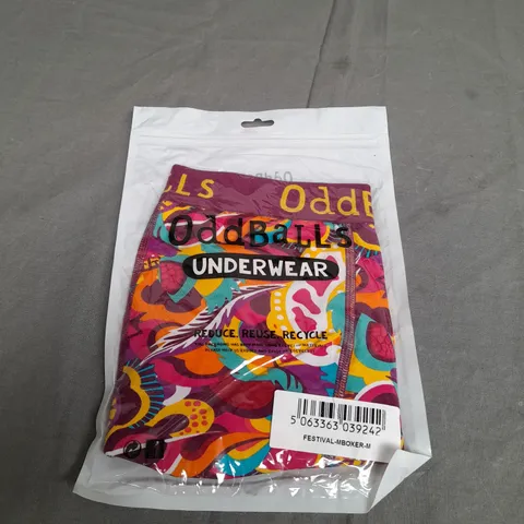 SEALED ODDBALLS UNDERWEAR FESTIVALS MENS BOXERS- MEDIUM