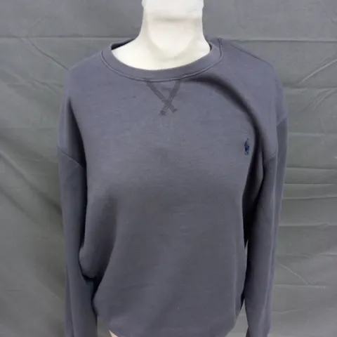 POLO RALPH LAUREN LONG SLEEVE SWEATSHIRT IN GREY - L