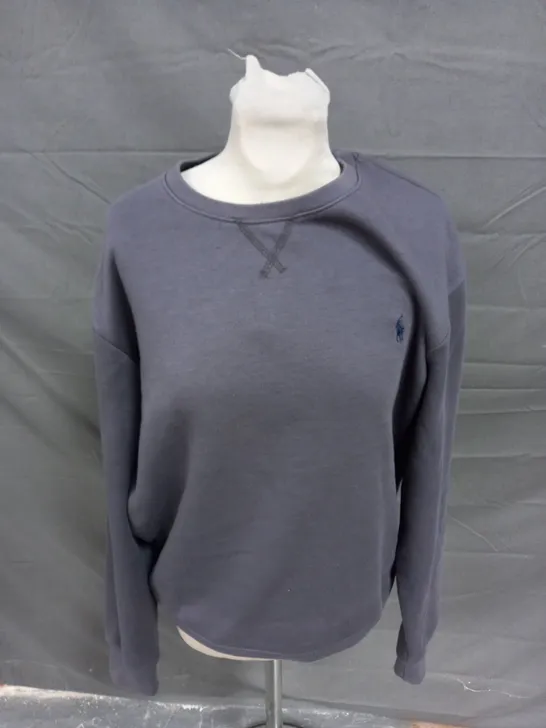 POLO RALPH LAUREN LONG SLEEVE SWEATSHIRT IN GREY - L