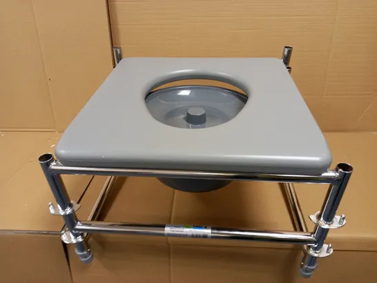 NRS HEALTHCARE ADJUSTABLE WHEELED COMMODE